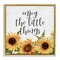 Stupell Industries Enjoy Little Things Sunflowers Floating Frame By Kim Allen